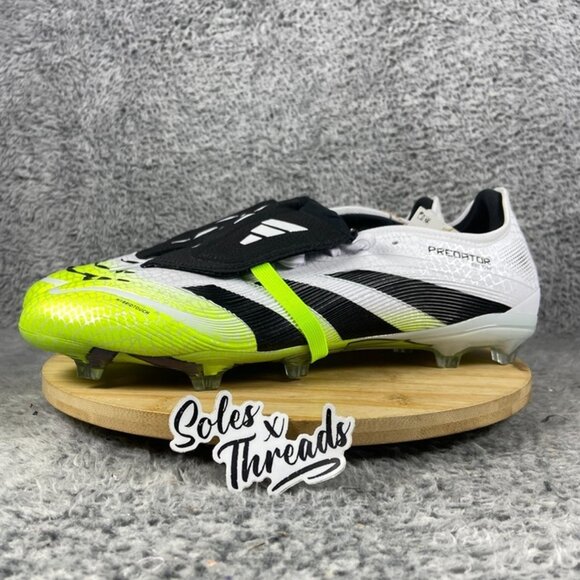 Adidas Predator Pro Fold-Over Tongue FG Soccer SZ 13 Men White Lemon JS4071